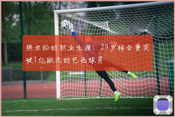 热尔松的职业生涯：29岁转会费突破1亿欧元的巴西球员